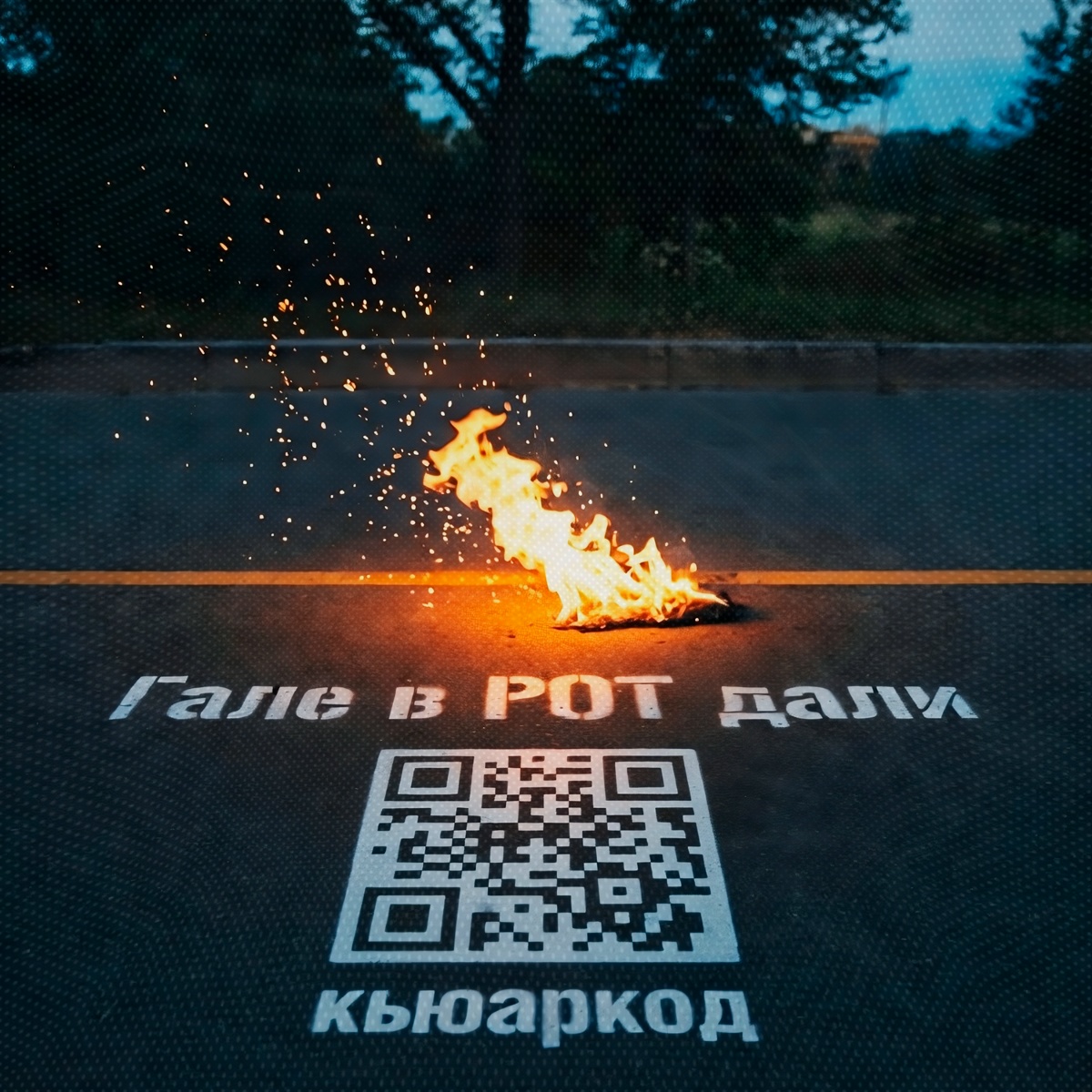 кьюаркод — Гале в рот дали
